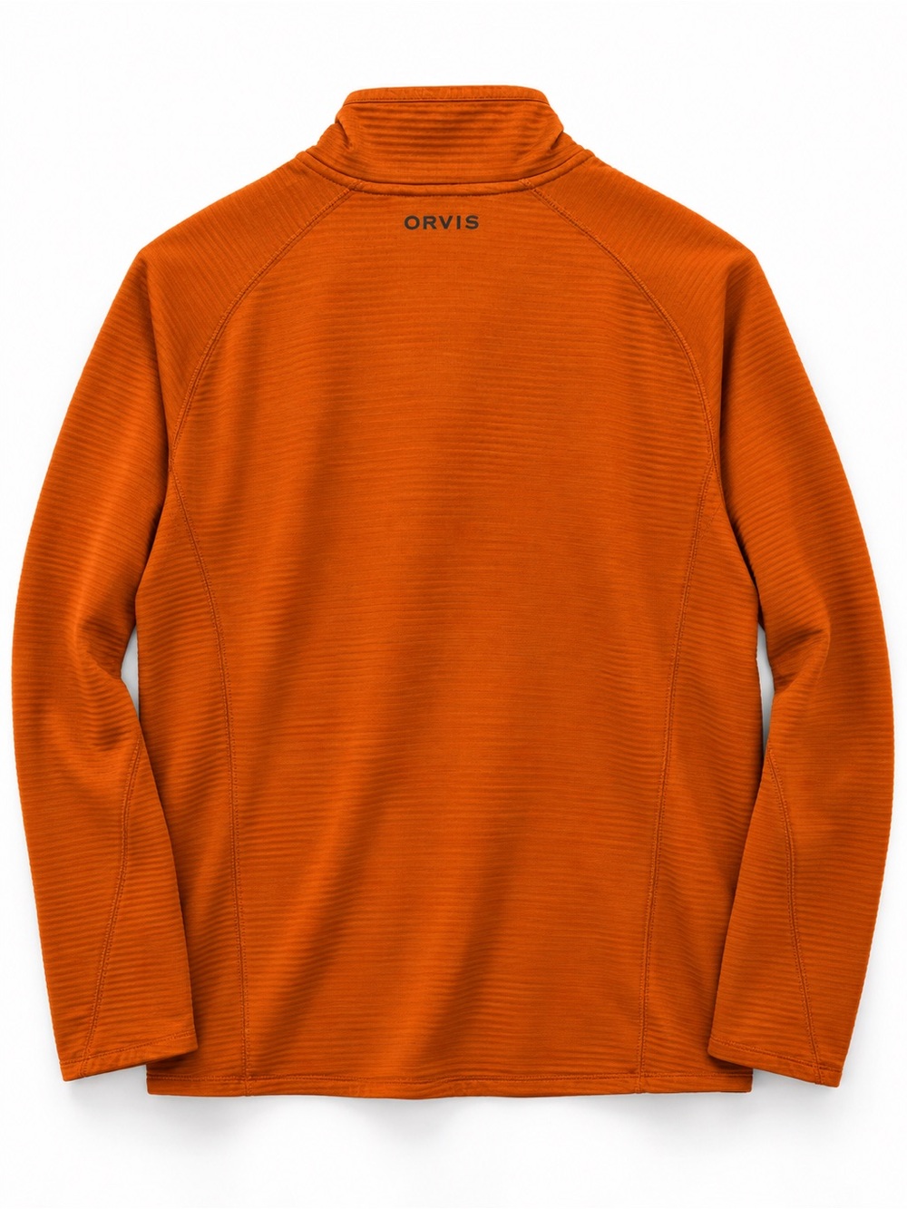 Orvis Men's Orange Performance Large Half-Zip Pullover - Picture 3 of 3